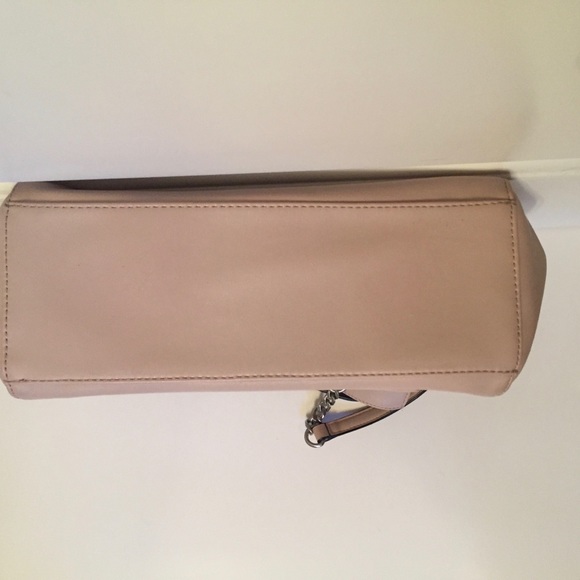 CALVIN KLEIN BAG SHOULDER PINK MATTE SILVER TONE HARDWARE 2 STRAP BARBIECORE - Picture 6 of 8